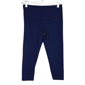 Prana Leggings Womens Medium‎ Blue Cropped Capri Casual Workout Athleisure